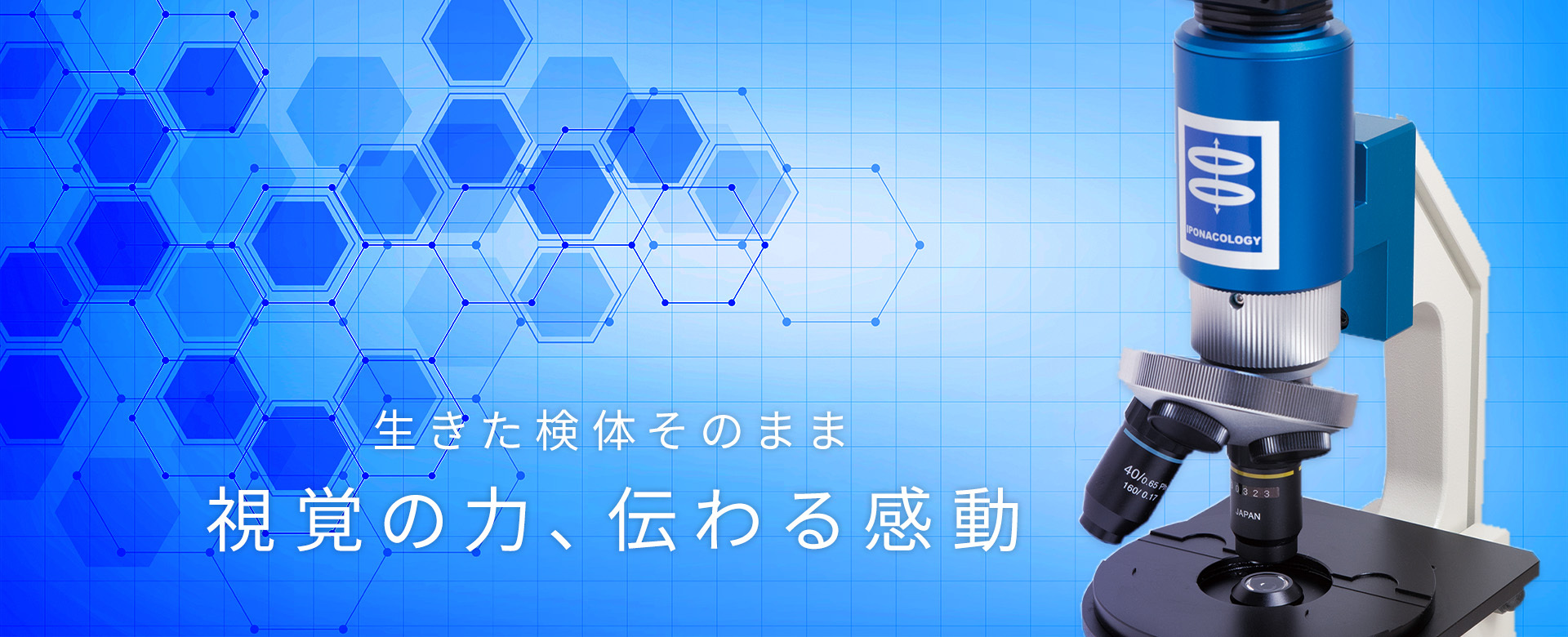 生きた検体そのまま視覚の力、伝わる感動